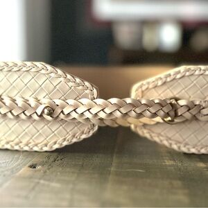 Anthropologie wide corset belt-leather